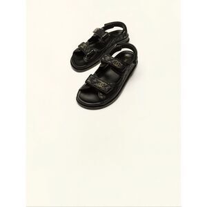 CHANEL “DAD” Grained Calfskin Sandals EU 38/ US 8 $1700